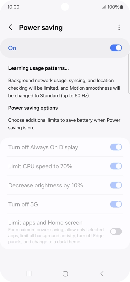 Press the Home key to return to the home screen.
