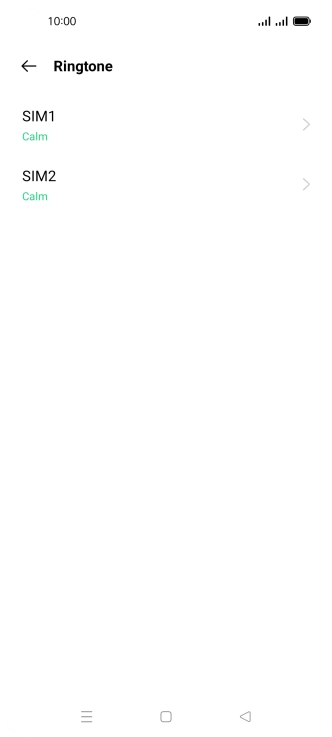 Press the required SIM.