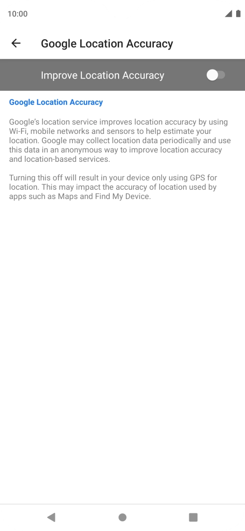 If you press the indicator next to 