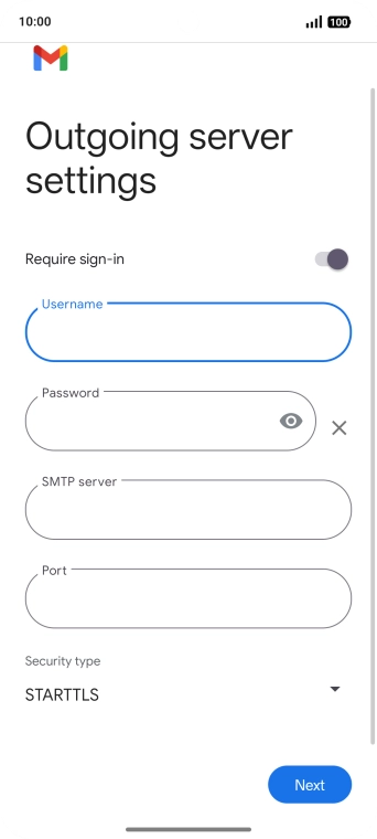 Press the field below 