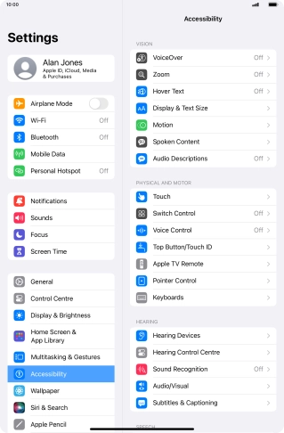 Press the required category below 