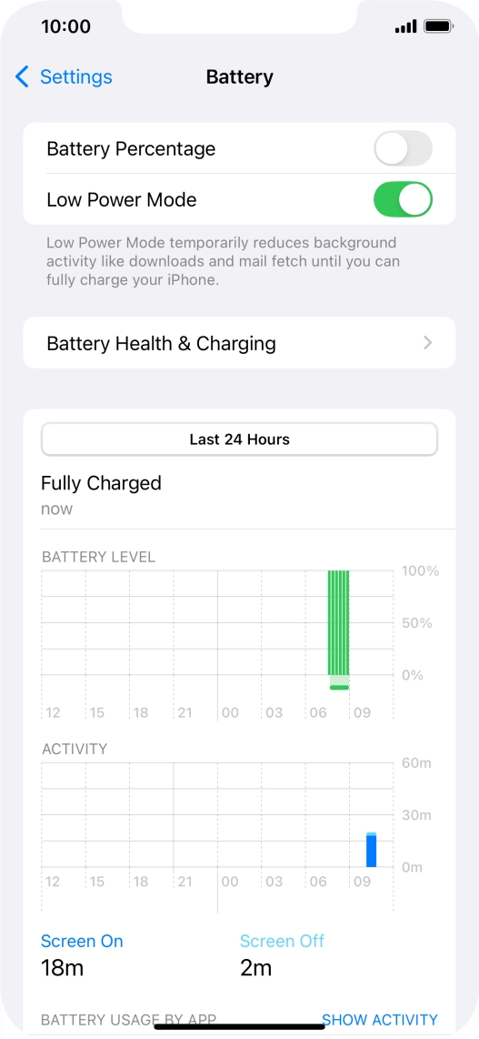 Slide your finger upwards starting from the bottom of the screen to return to the home screen.