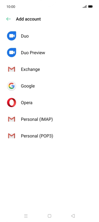 Press Google.