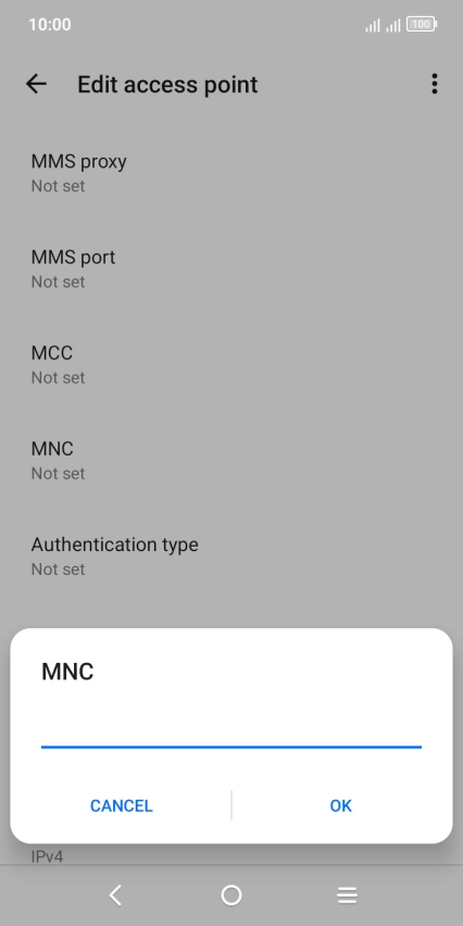 Key in 33 and press OK.