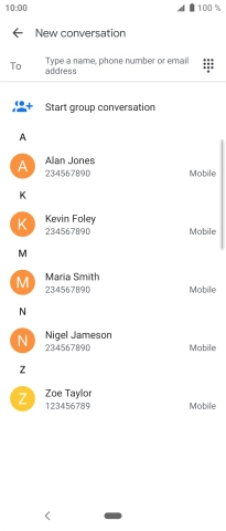 Press the field next to 