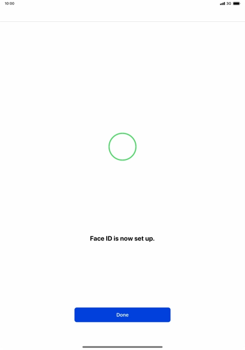 Press Done. If you haven't previously selected a lock code, key in a code of your own choice twice.