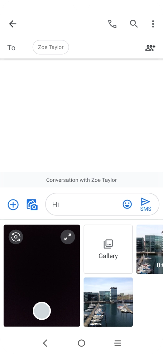 Press Gallery and go to the required folder.