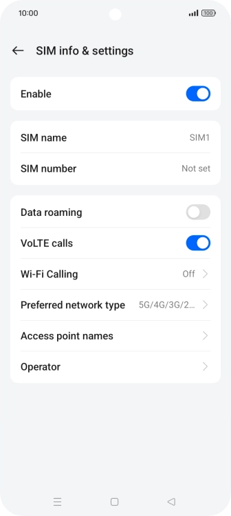 Press Wi-Fi Calling.