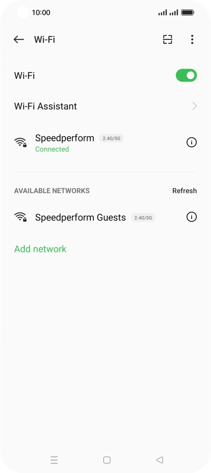 Press the Home key to return to the home screen.