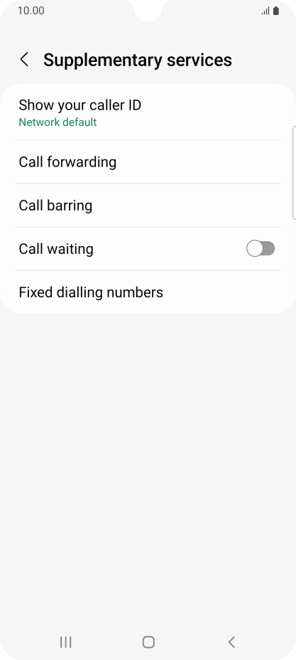Press Fixed dialling numbers.
