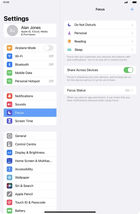 Press Do Not Disturb.