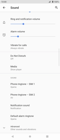 Press Phone ringtone - ‹SIM› .