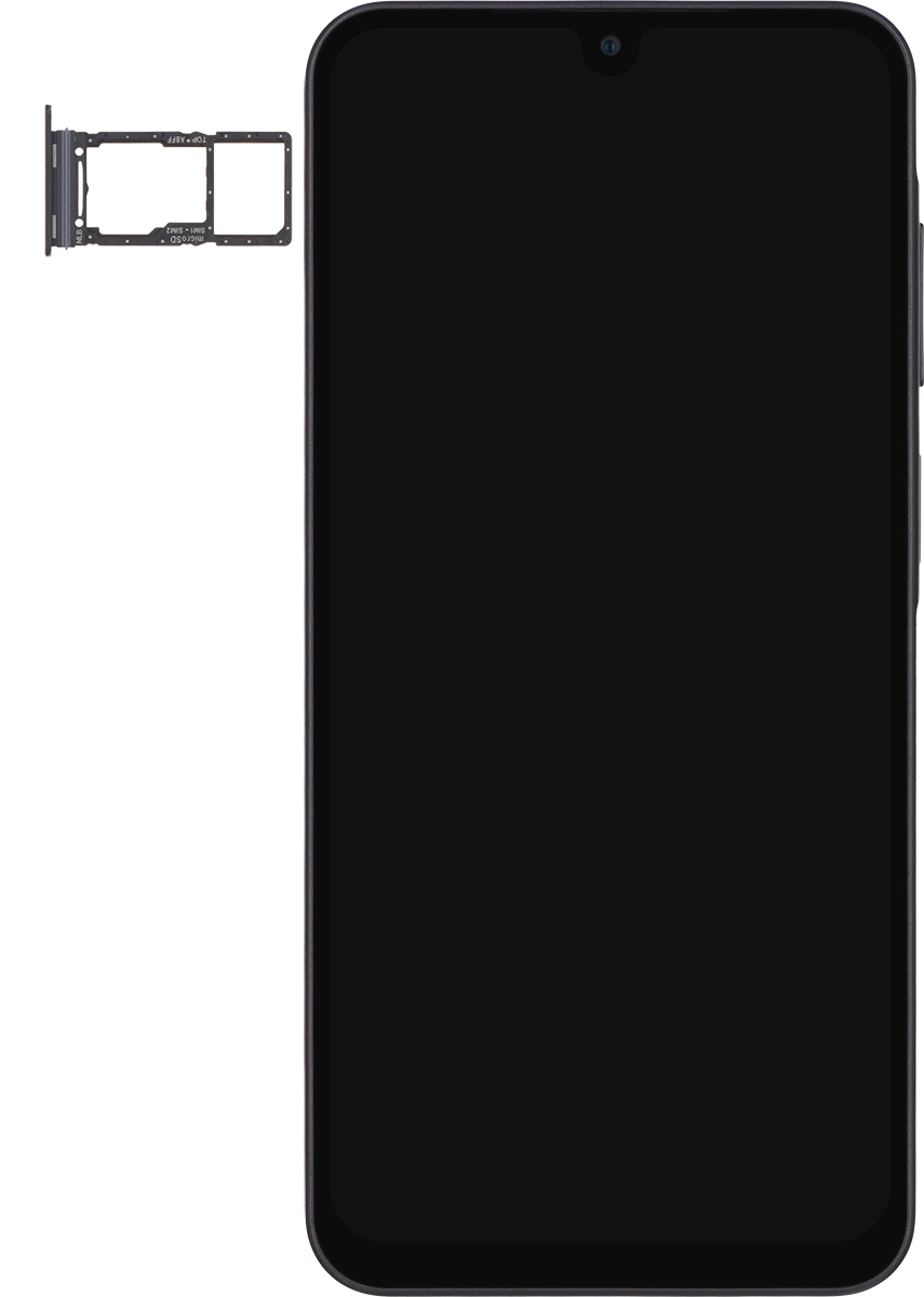 Turn your SIM so the angled corner of the SIM matches the angled corner of the SIM holder and place your SIM in the SIM holder.