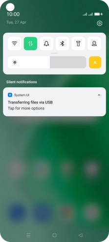 Press Tap for more options.