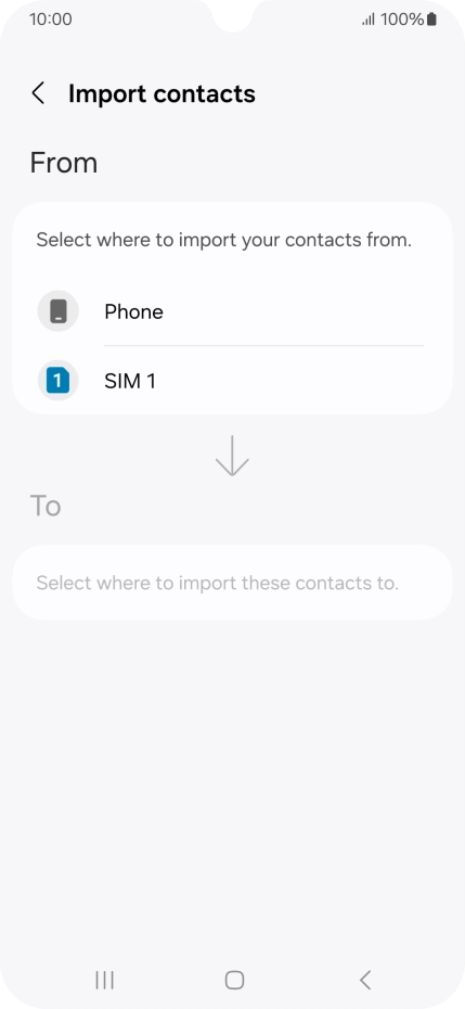 Press the name of the SIM.