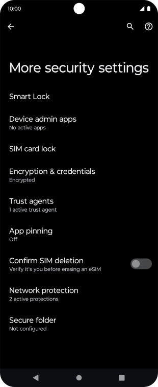 Press SIM card lock.