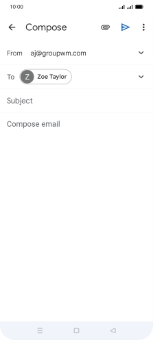 Press Subject and key in the required subject.