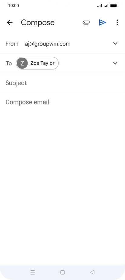 Press Subject and key in the required subject.