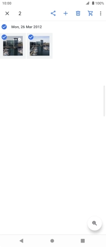 Press the share icon.