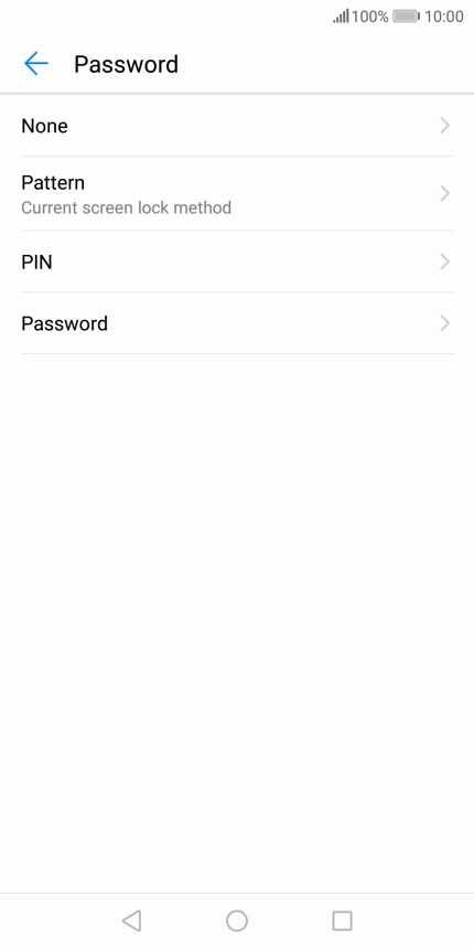 Key in the current phone lock code and press None.