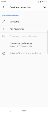 Press the Home key to return to the home screen.
