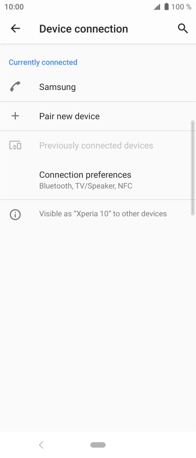Press the Home key to return to the home screen.
