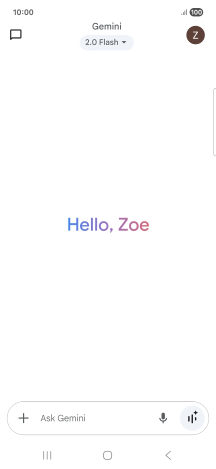 Press the profile icon.