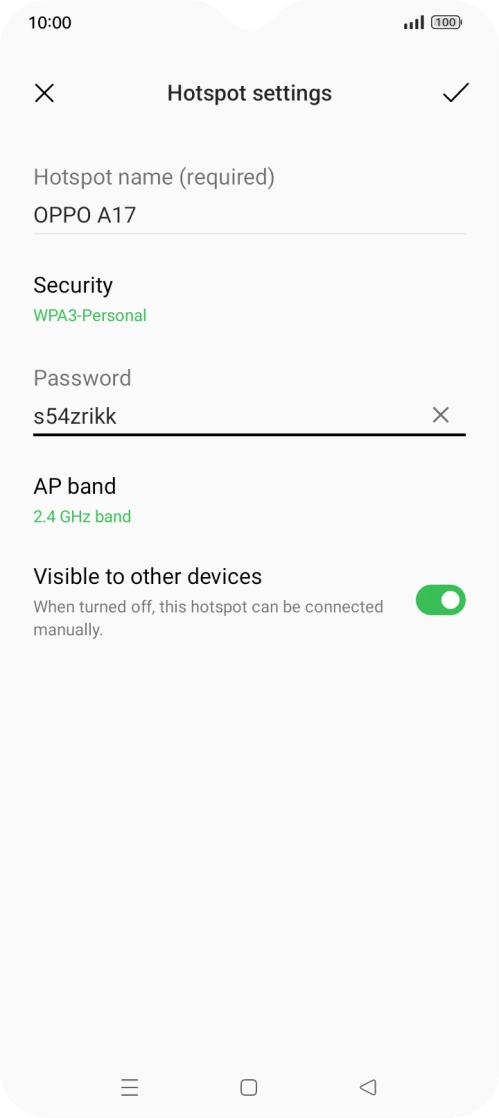 Press the field below 