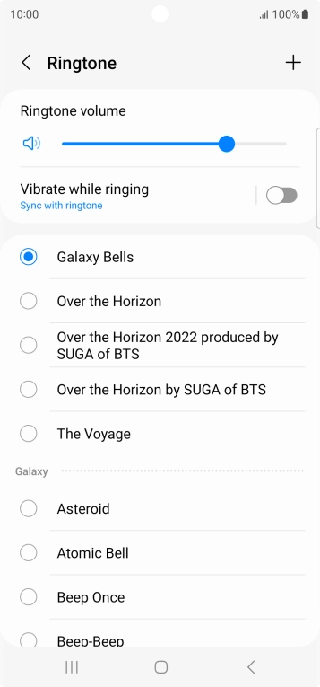 Press the required ring tones to hear them.