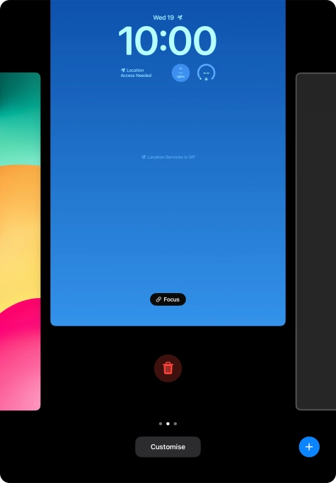 Press the delete icon.