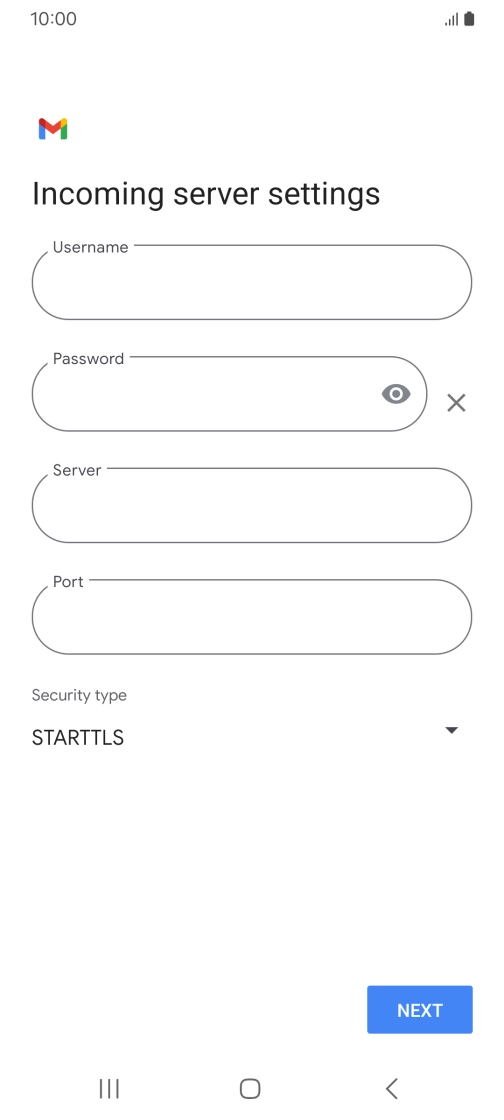 Press the field below 