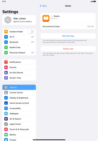 Slide your finger upwards starting from the bottom of the screen to return to the home screen.