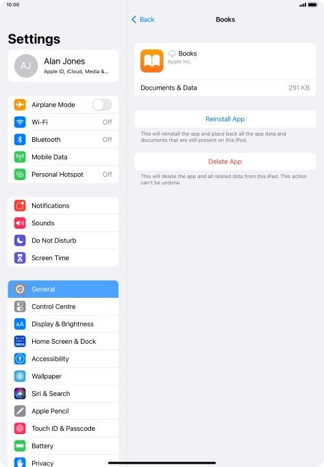 Slide your finger upwards starting from the bottom of the screen to return to the home screen.