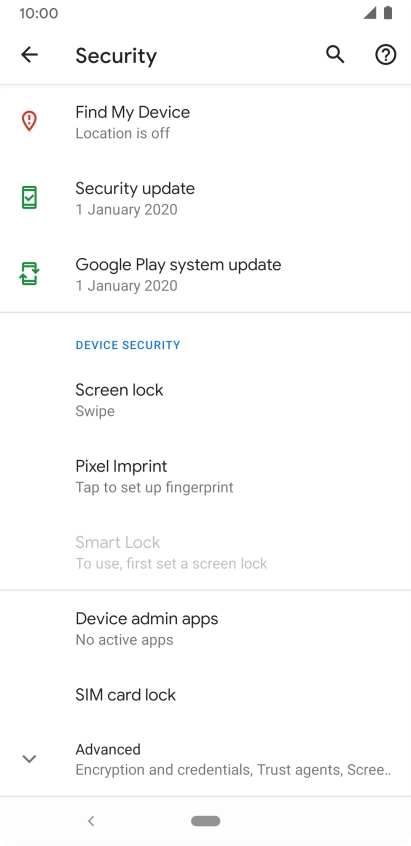 Press SIM card lock.