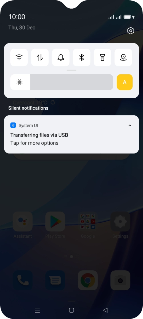 Press Tap for more options.