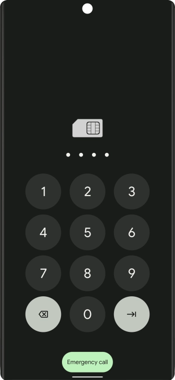 If you're asked to key in your PIN, do so and press arrow right. The default PIN is 1111.