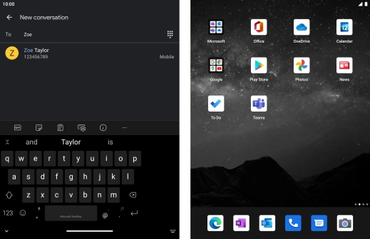 Press the required contact.