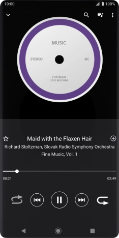 Press arrow right to go to the next audio file.