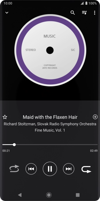 Press arrow right to go to the next audio file.
