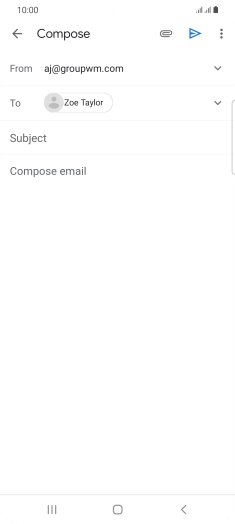 Press Subject and key in the required subject.