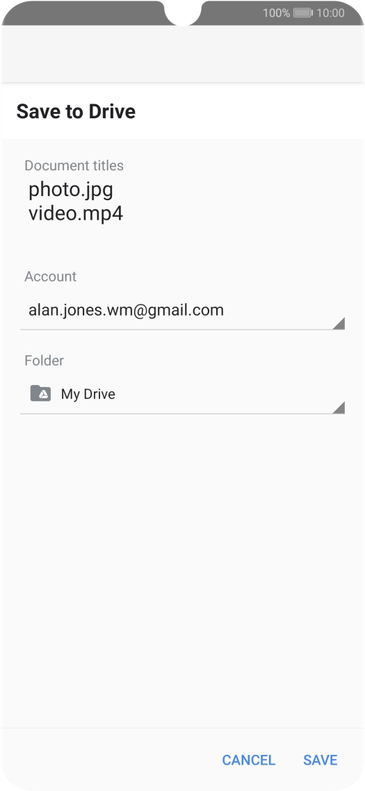 Press the field below 