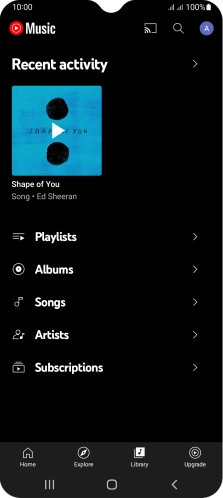 Press the required category and go to the required audio file.