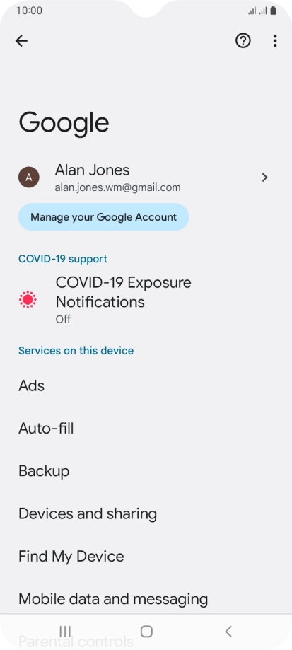 Press Find My Device.