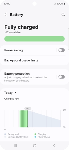 Press Power saving.