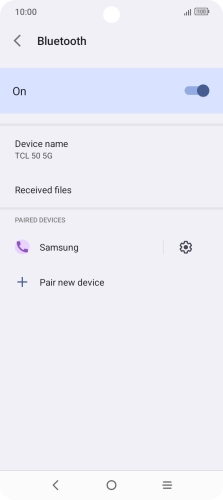 Press the Home key to return to the home screen.