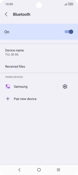 Press the Home key to return to the home screen.