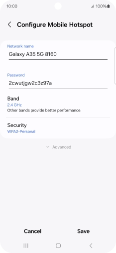 Press the field below 