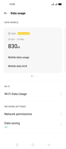 The total data usage is displayed.
