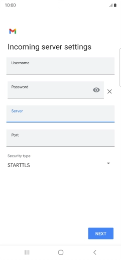 Press the field below 