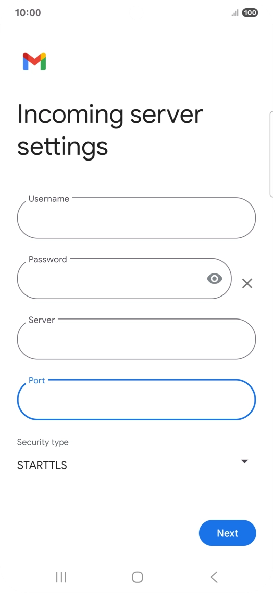 Press the drop down list below 